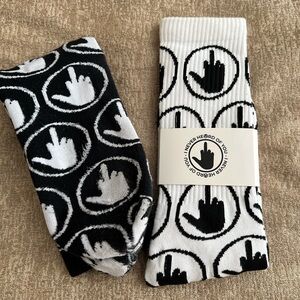 “I Never Heard of You” Middle Finger Socks